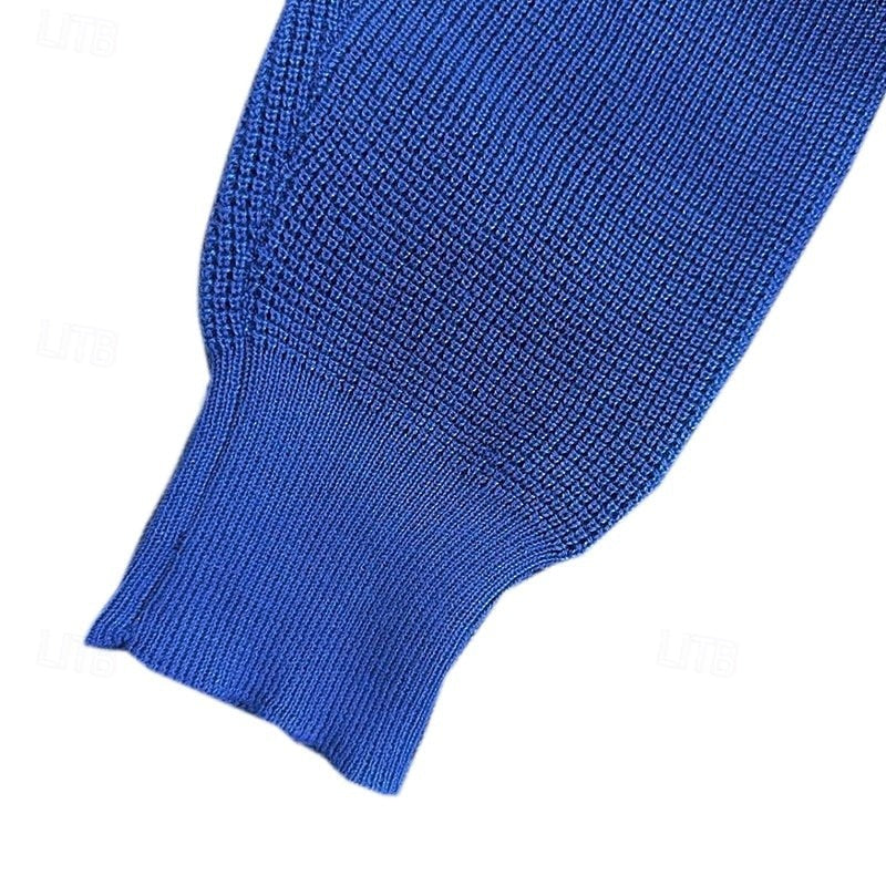 Sweater à enfiler avec encolure boutonnée et empiècements aux coudes