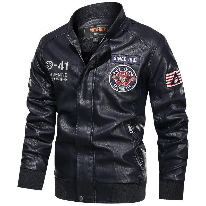 Flight Bomber Jacket Badge Detail