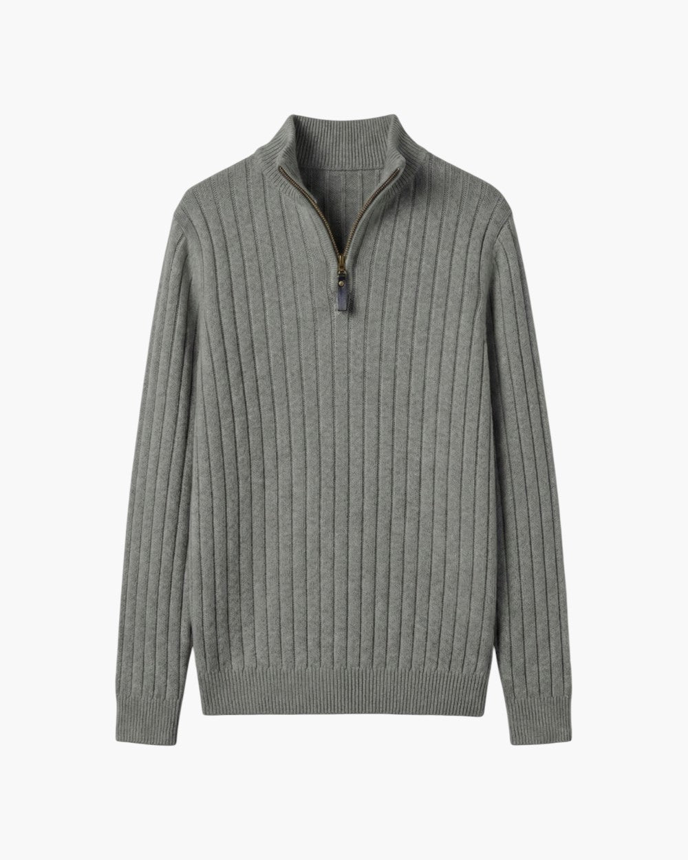Ribbed Quarter-Zip Sweater Relaxed Fit