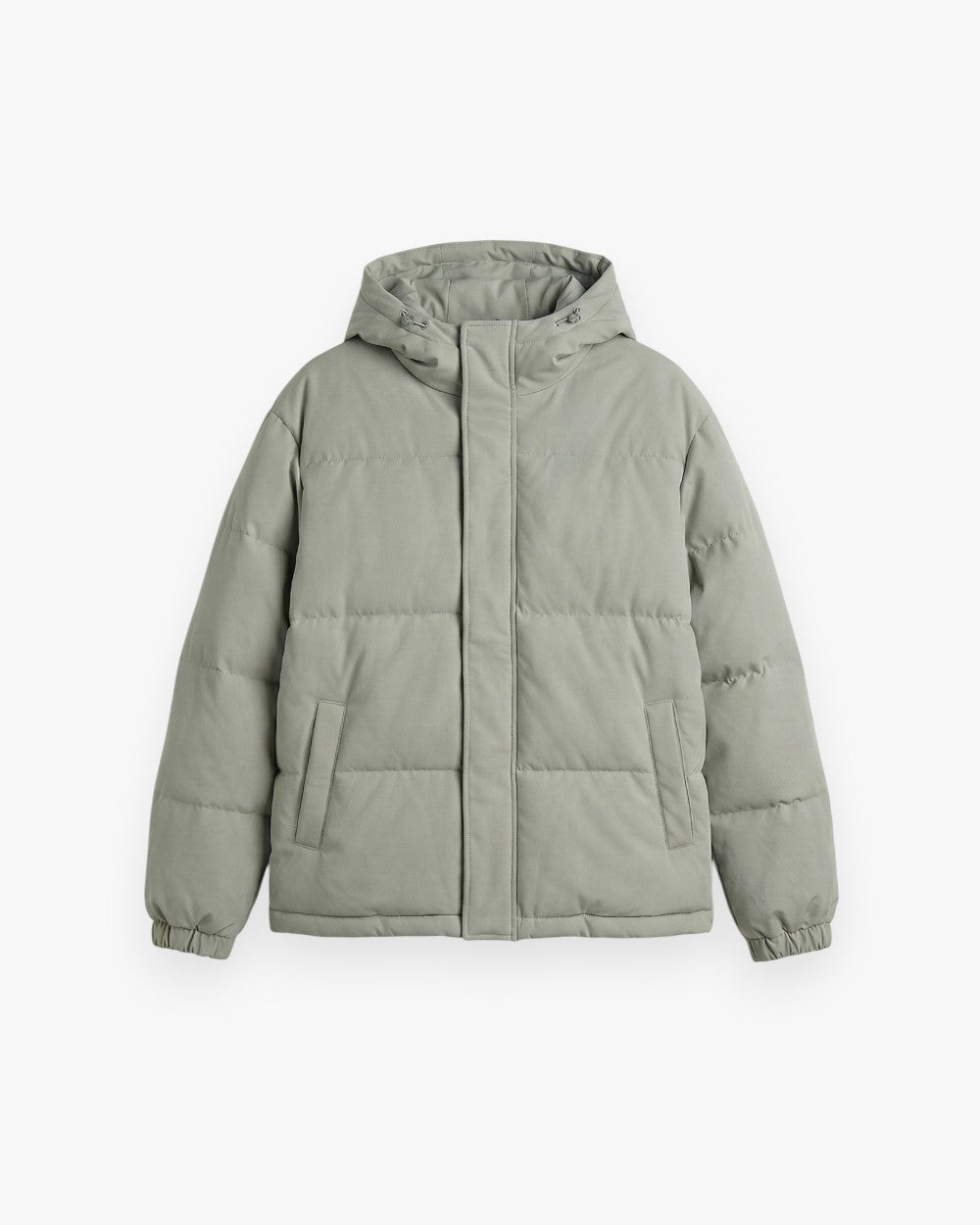 Hooded Puffer Jacket With Side Pockets