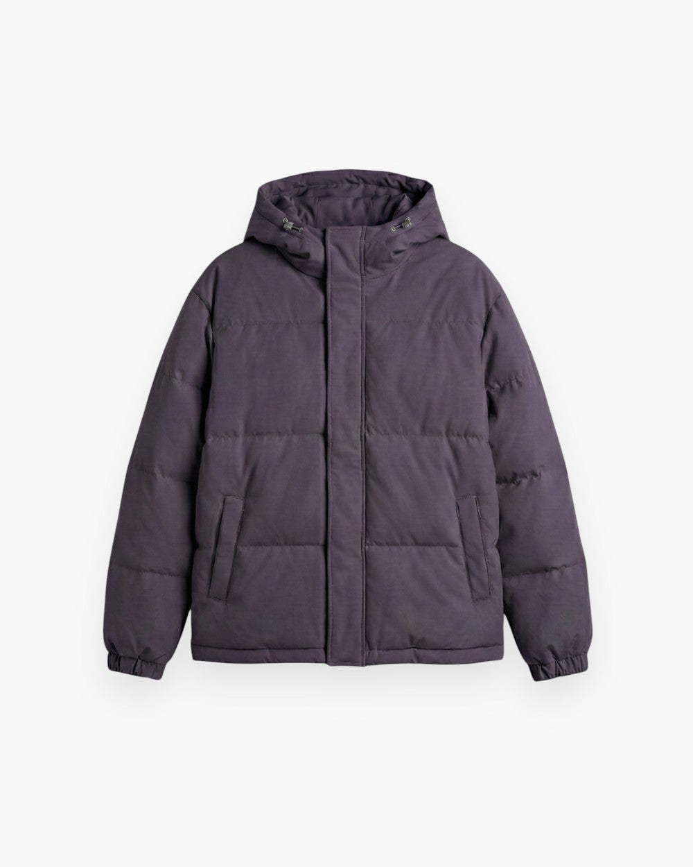 Hooded Puffer Jacket With Side Pockets