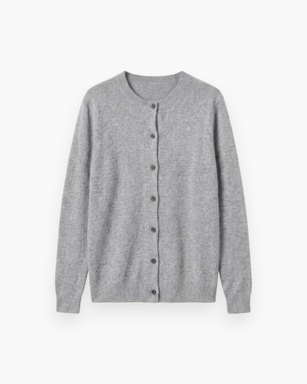 Button-Front Wool Cardigan