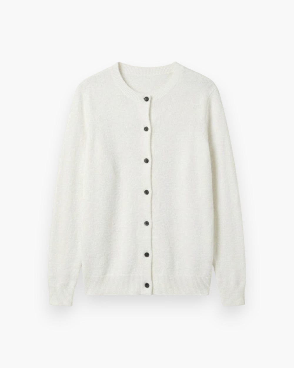Button-Front Wool Cardigan