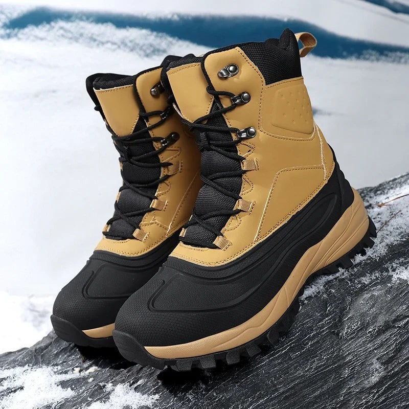 Winter Hiking Snow Boots Lace Up High Top